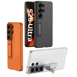 เคสโทรศัพท์มือถือ GKK Pure Color 360 Protection PC สำหรับรุ่น S26/S25/S24/S23/S22 Ultra พร้อมที่ป้องกันกล้องและเลนส์  แบบมีขาตั้ง - Product Image 1