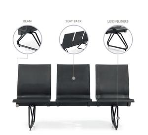 Silla de aeropuerto de alta calidad, banco de espera de 5 plazas con cojín de PU para terminal de aeropuerto, vestíbulo de hospital. - Product Image 1
