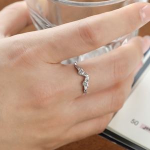 Nuevo Conjunto de Anillos Finos Personalizados de Plata de Ley 925 con Baño de Rodio y Oro, Anillo con Piedra de Moissanita y Circonita, Joyería de Boda para Mujer - Product Image 5