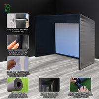 Tente de simulateur de golf facile à installer pour la maison, simulateur de golf d'intérieur 10x9 pieds avec écran d'impact HD