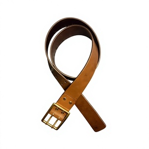 Cinturón Casual para Hombre de Cuero Vacuno Marrón BS INTERNATIONAL, Hebilla Rectangular de Acero, Diseño Sólido, Duradero, Impermeable y Ecológico - Product Image 5
