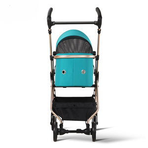 Kereta dorong hewan peliharaan, kereta dorong hewan peliharaan ukuran kecil, dapat dilipat, aluminium Aloi, empat roda, kereta perjalanan, diakui, penerbangan, kucing, pembawa hewan peliharaan lainnya - Product Image 4