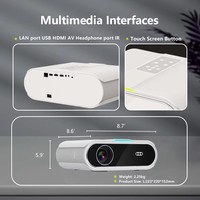 Projecteur X1 1000ansi avec Google TV, projecteur de données, meilleure qualité Full HD 4K, Android Wifi BT, projecteur de cinéma maison