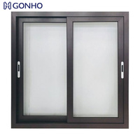 Portes et fenêtres coulissantes modernes en alliage d'aluminium avec isolation phonique et thermique pour la maison