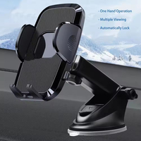 Support de téléphone universel flexible pour voiture 2-en-1, fixation sécurisée pour grille d'aération, tableau de bord et bureau, avec support rotatif à 360°
