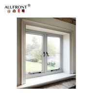 Fenêtres à battants modernes en aluminium double, insonorisées, de haute qualité, à isolation thermique élevée, en fibre de verre, pour villa