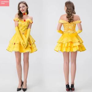 Disfraz de Princesa Bella Sexy para Halloween, Disfraz de Fantasía para Mujer Adulta, Disfraces de la Bella y la Bestia, Ropa de Cosplay de Anime para Mujer - Product Image 1