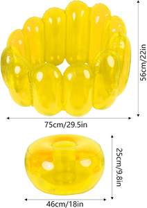 Canapé gonflable en forme de citrouille, moderne, pliable, portable, pour une utilisation en intérieur/extérieur - Product Image 4