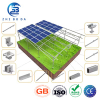 Système de montage au sol solaire, structure de support photovoltaïque de haute qualité conçue pour les fermes solaires