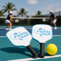 Raquette de pickleball en bois personnalisée OEM avec logo, légère