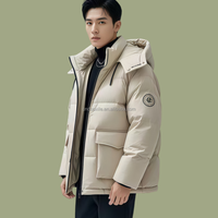 Manteau Doudoune Homme Haut de Gamme Chasse Varsity Sport Extérieur Biker Parka Hiver Chaud Fermeture Éclair Vêtement Ski Formel Blouson