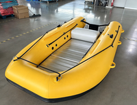 Perahu Karet Tiup YLS-340 PVC TPU, Perahu Ringan untuk Memancing, Dilengkapi Transom yang Dapat Dilepas, Cocok untuk Danau, Sungai, dan Rekreasi