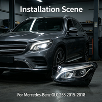 Ampoules de phares LED automobiles, projecteur de lumière automobile pour Mercedes Benz GLC 253 2015-2018 LED OE A2539060901 A2539061001