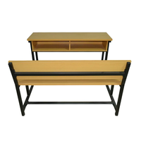 Mobilier scolaire moderne, pupitre et banc de salle de classe, table et chaises pour étudiants de bibliothèque