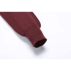 Pull col rond à la mode pour hommes, manches longues, tricot fin en coton comme du cachemire, coupe régulière, pull à col rond pour la saison d'automne - Product Image 4