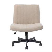 Chaise de bureau pivotante inclinable sans accoudoir Chaise de bureau Chaise de loisirs moderne