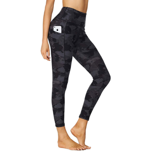 Venta al por mayor personalizado gimnasio Fitness Yoga Legging gimnasio transpirable Fitness Leggings con patrón sólido para las señoras precio al por mayor - Product Image 2