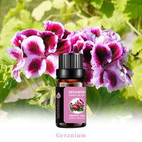 Minyak Esensial Geranium Organik Grosir - 100% Murni Alami Bersertifikat MSDS untuk Semua Jenis Kulit untuk Perawatan Rambut, Spa, Aromaterapi, dan Tubuh