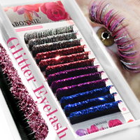 Extensions de cils Abonnie Velvet Matte en plateau, cils de vison colorés, plateaux de cils colorés, vente en gros, extensions de cils personnalisables avec votre logo