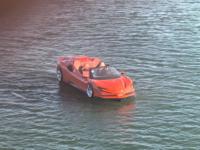 Nouveau modèle de jet ski, supercar aquatique, voiture de sport nautique, acier, métal, lac