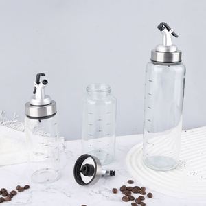 Distributeur d'huile en verre borosilicate de qualité alimentaire avec couvercle - Bouteille d'huile de cuisine résistante à la chaleur et anti-fuite pour la cuisson - Product Image 3
