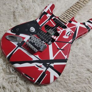 גיטרה חשמלית איכותית לשמאליים, גימור EVH Stripe Relic, גוף מלא מהגוני, גימור מבריק, ביצועים מקצועיים, יוניסקס - Product Image 2