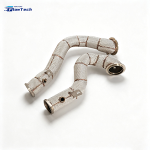 ท่อดาวน์ไปป์สมรรถนะสูงสำหรับ BMW 335i 135i N54 3.0T Twin Turbo – 304 SS แบบไหลตรงพร้อมแผ่นกันความร้อน - Product Image 4