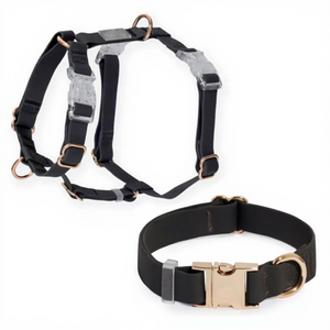 Pet Supplies Custom Brand MUKER Padded Sport Fashion Breakaway <b>Waterproof</b> PVC Polyester <b>Dog</b> <b>Collar</b> Leash Set with Harness - Product Image 2