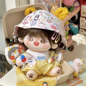 Conjunto de Ropa para Muñeca de Peluche de 20 cm, Sombrero Colorido y Traje Amarillo, Serie de Moda para Juguetes de Peluche, Material de Poliéster, Unisex - Product Image 1