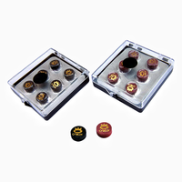 Embouts de queue de billard en cuir de vachette OMIN Factory 10,5 mm 6 couches |   Accessoires de billard et de snooker |   6 pièces de haute qualité pour la vente en gros