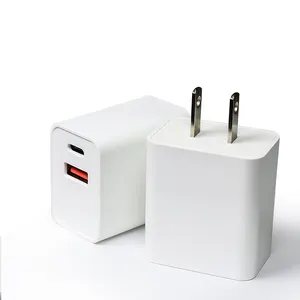 2022 Tốt Nhất Người Bán Pd 20W USB Sạc Qc3.0 Xách Tay Nhanh Chóng Sạc Kép Cổng Tường Sạc Cho Iphone