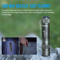 Lampe torche LED tactique Trustfire L2S, type C, batterie rechargeable 14500, lampe torche de poche à stroboscope pour le travail quotidien