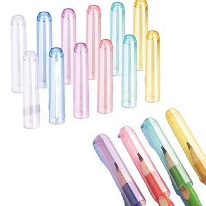 Wooden Extender With Plastic Tip <b>Protector</b> <b>Back</b> to School Supply-Convenient Pencil Caps - Product Image 3