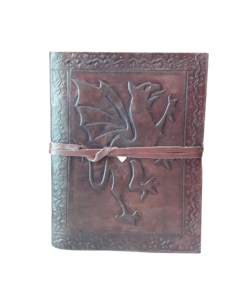 Handmade Vintage Genuine Brown Leather Journal with <b>Flying</b> Dragon Design Royal and Classic Luxury Travelling Diary Unique Gift - Product Image 3