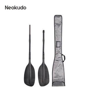 NEOKUDOカスタマイズロゴベントシャフト<span class=keywords><strong>KAYAK</strong></span> <span class=keywords><strong>PADDLE</strong></span>ホワイトウォーター用2ピースカーボンファイバーカヤックパドル