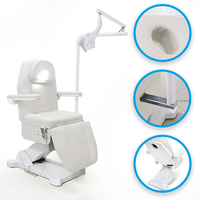 Table de soin esthétique électrique haut de gamme pour salon de beauté, spa et extension de cils, avec mécanisme de levage intégré