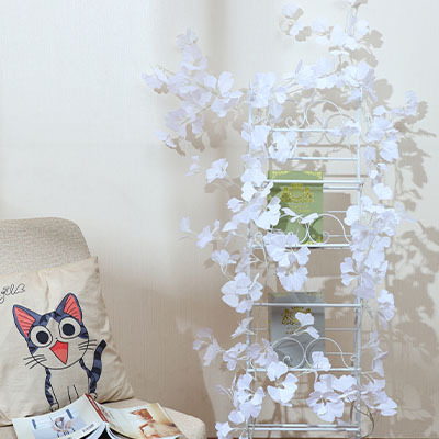 Tiras de Ginkgo Blanco con Alambre