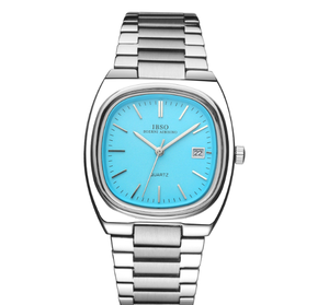 Montre analogique simple pour homme <span class=keywords><strong>IBSO</strong></span>, mouvement Seiko à quartz, alliage, étanche 3ATM, bracelet en acier inoxydable, luxe, dernier modèle, mouvement original. - Product Image 4