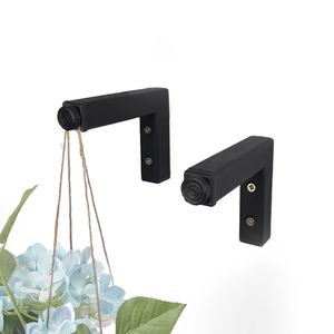 Stile minimalista per interni/esterni nero ferro appendiabiti in metallo <span class=keywords><strong>porta</strong></span> <span class=keywords><strong>piante</strong></span> <span class=keywords><strong>da</strong></span> <span class=keywords><strong>parete</strong></span> per la casa e il giardino - Product Image 1