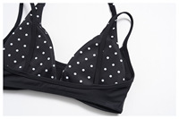 Soutien-gorge de sport rayé deux-en-un pour femme, dos carré évidé, doux, extensible, avec coussinets amovibles, idéal pour la gym et le fitness