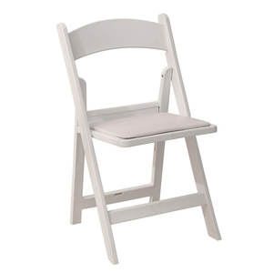 Chaise de <span class=keywords><strong>mariage</strong></span> pliante en résine blanche Wimbledon pour décoration de <span class=keywords><strong>mariage</strong></span> en plein air, vente en gros commerciale - Product Image 6