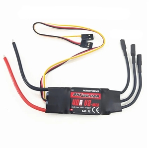Contrôleur de vitesse ESC brushless <span class=keywords><strong>Hobbywing</strong></span> <span class=keywords><strong>Skywalker</strong></span> V2 20A 30A 40A <span class=keywords><strong>50A</strong></span> 60A 80A 100A 3~6S avec fonction de poussée inversée pour RC - Product Image 4
