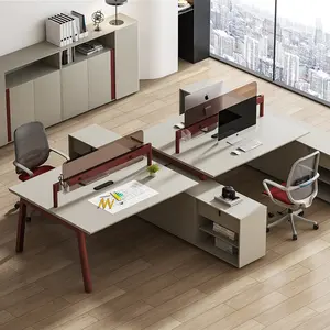 Made in China Jieao serie C una persona tavolo esteso continua scrivania mobili da ufficio multi-purpose workstation con armadio