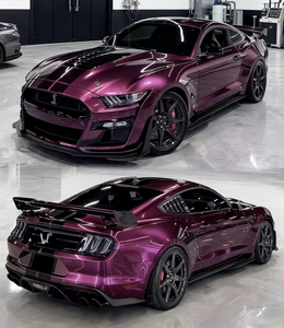 Film de Vinyle Adhésif Premium Brillant Violet Fraise pour Voiture, Moto, Autocollant DIY avec Technologie Air Release, Film de Changement de Couleur pour Véhicule - Product Image 5