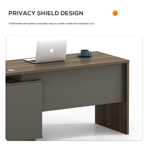 Venta directa de fábrica, mesa de oficina ejecutiva pequeña y sencilla, escritorio de oficina Boss, escritorio de lujo Ceo, escritorios de oficina modernos - Product Image 2