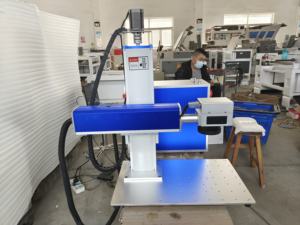 Marking Laser Machine Embossed 2.5D 60W JPT MOPA with 300*300mm Size Double Red Dots 80mm Rotatory EZCAD Control <b>Plate</b> Holder - Product Image 6