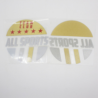 Custom Fußball Club Logo Hohe Dichte Gummi Silikon Wärme Übertragung Aufkleber für Trikots und T-Shirts