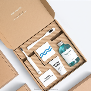 Boîte d'expédition cosmétique de luxe personnalisée avec logo imprimé, boîte en carton ondulé type avion avec insert en papier sur mesure - Product Image 4
