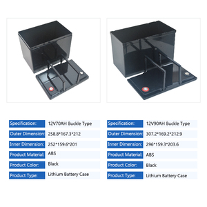 Premium Waterproof 33Ah/38Ah/55Ah/70Ah/90Ah 12V Lithium <strong>Battery</strong> ABS Plastic <strong>Storage</strong> Box <strong>case</strong> - Product Image 4