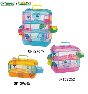 ORIENPET & OASISPET Pet colorato trasparente criceto gabbia di lusso singolo strato gabbia per criceti pronto stock OPT29645 gabbia per animali domestici - Product Image 4